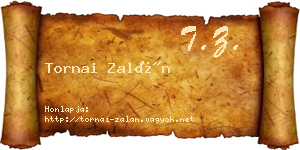 Tornai Zalán névjegykártya