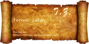 Tornai Zalán névjegykártya
