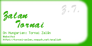 zalan tornai business card