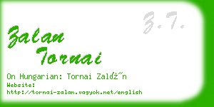 zalan tornai business card